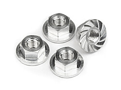 Serrated flange nut m4x10.8mm (4pcs) afbeelding