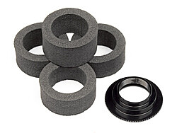 HPI - Servo saver foam (4pcs) with adjust nut (104123) afbeelding