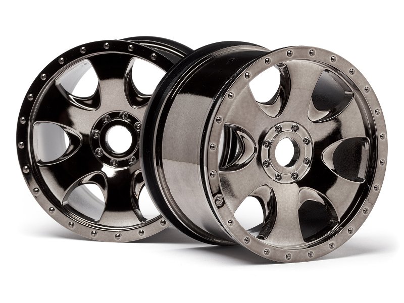 Warlock wheel black chrome (83x56mm/2pcs)