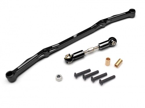 Axial SCX10 Aluminum Steering Linkage - 1 Set Black [RECON G6 The Fix Certified]