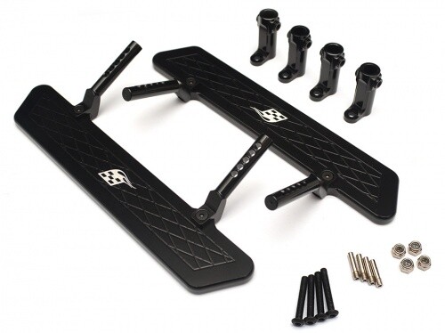 Axial SCX10 Aluminum Rock Rails Set - 1 Set Black