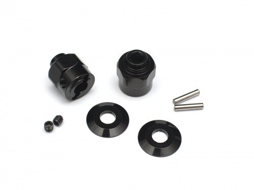 Boom Racing Axial Wraith Aluminium Hex Wheel Hub / 5mm Wider - Black