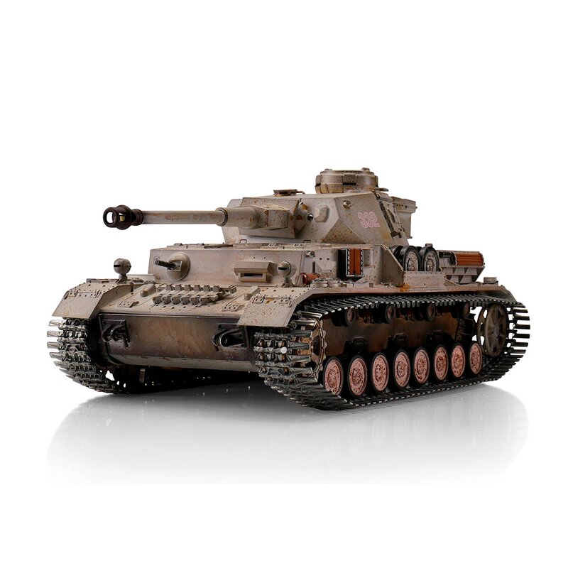 Torro Pro-Edition RC Tank 1/16 RC PzKpfw IV Ausf. G Div. LAH Kharkov 1943 winter IR in luxe houten krat
