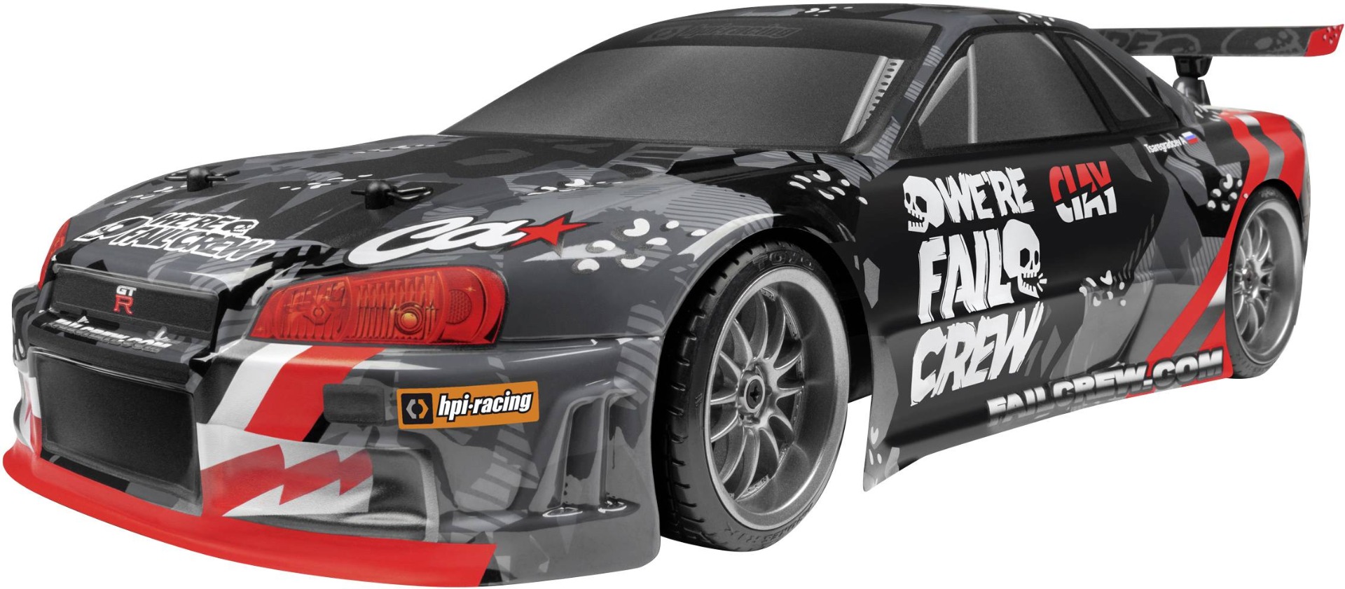 HPI E10 Drift Fail Crew Nissan Skyline GT-R electro auto RTR