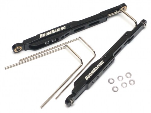 Axial SCX10 SPARTA Adjustable Aluminum Links W/ Sway Bars System Black