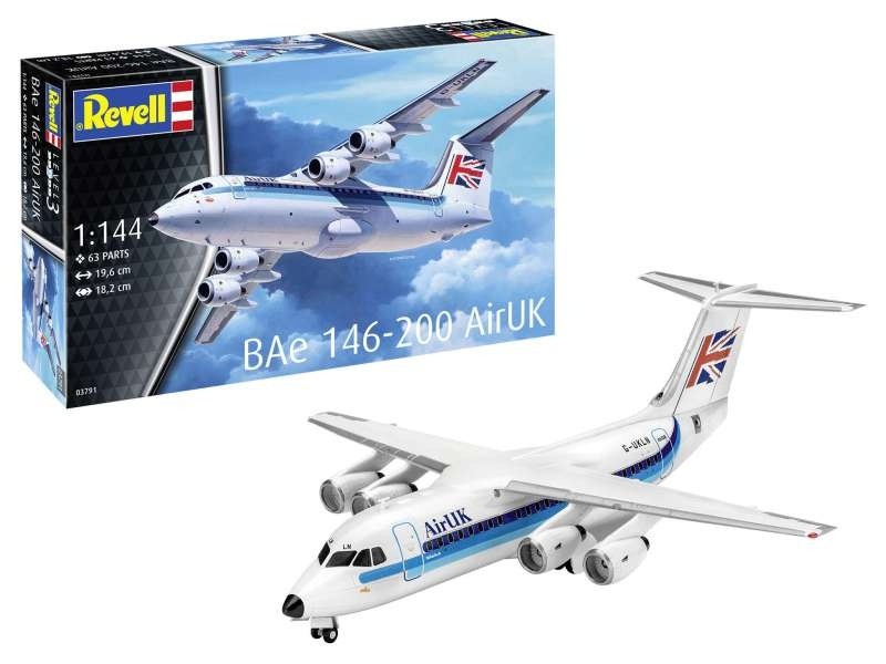 Revell 1/144 BAe 146-200 AirUK (63791) afbeelding