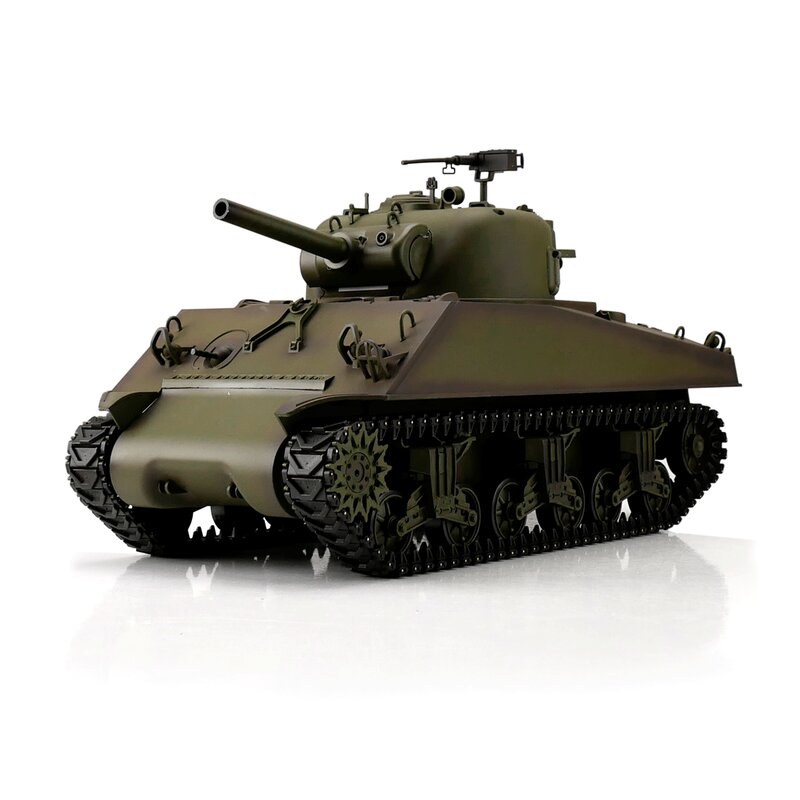 Torro 1/16 RC M4A3 Sherman BB+IR - Metalen Tracks - 2021 Editie - Groen