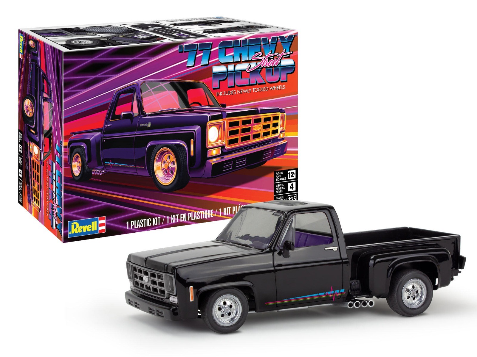 1:25 Revell 14552 Chevy Squarebody Street Truck 1976 Plastic Modelbouwpakket