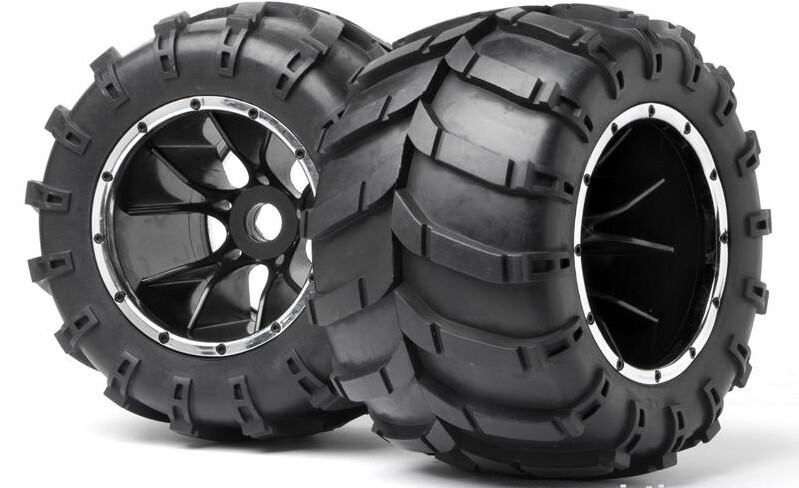 Maverick - Tire Mounted on wheels (Pack of 2) Blackout MT (MV24107) afbeelding