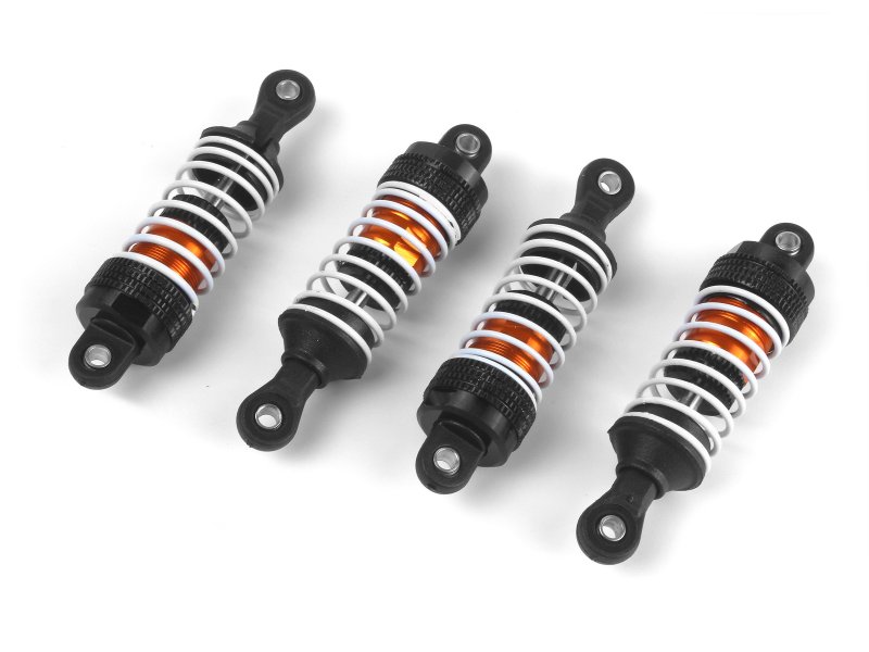 Maverick RC - Aluminum Oil-Filled Shock Absorber Set Orange/4pc (MV150557)