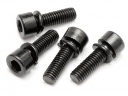 Cap head screw m5x16mm with spring washer (4pcs) afbeelding
