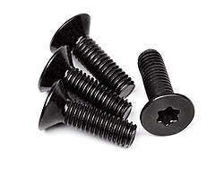 Flat head torx screw m6x20mm (4pcs) afbeelding