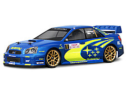 Subaru impreza wrc 2004 monte carlo rally edition body shell (190mm/wb255mm) afbeelding