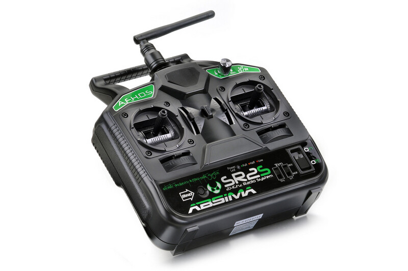 Absima SR2S 2.4 Ghz 2-kanaals stick zender inclusief ontvanger afbeelding