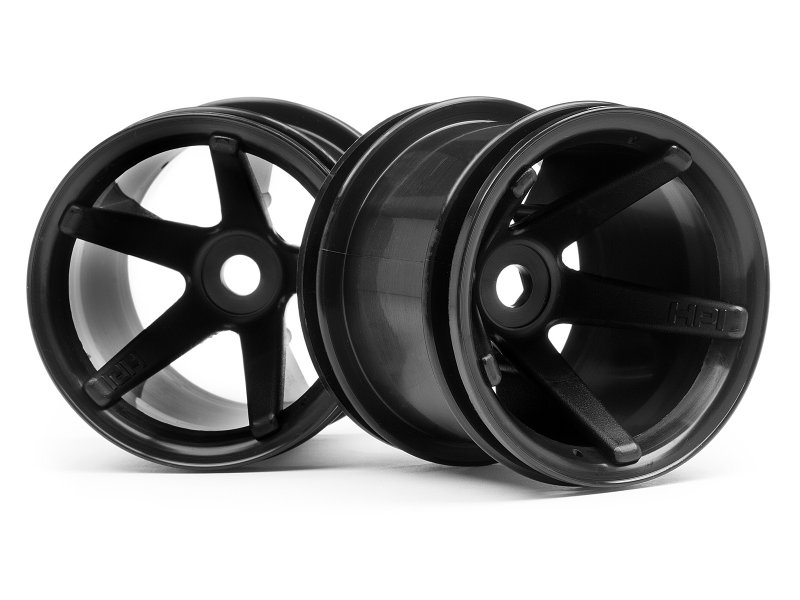 Super Star MT Wheels (Black, Deep Offset) 2pcs