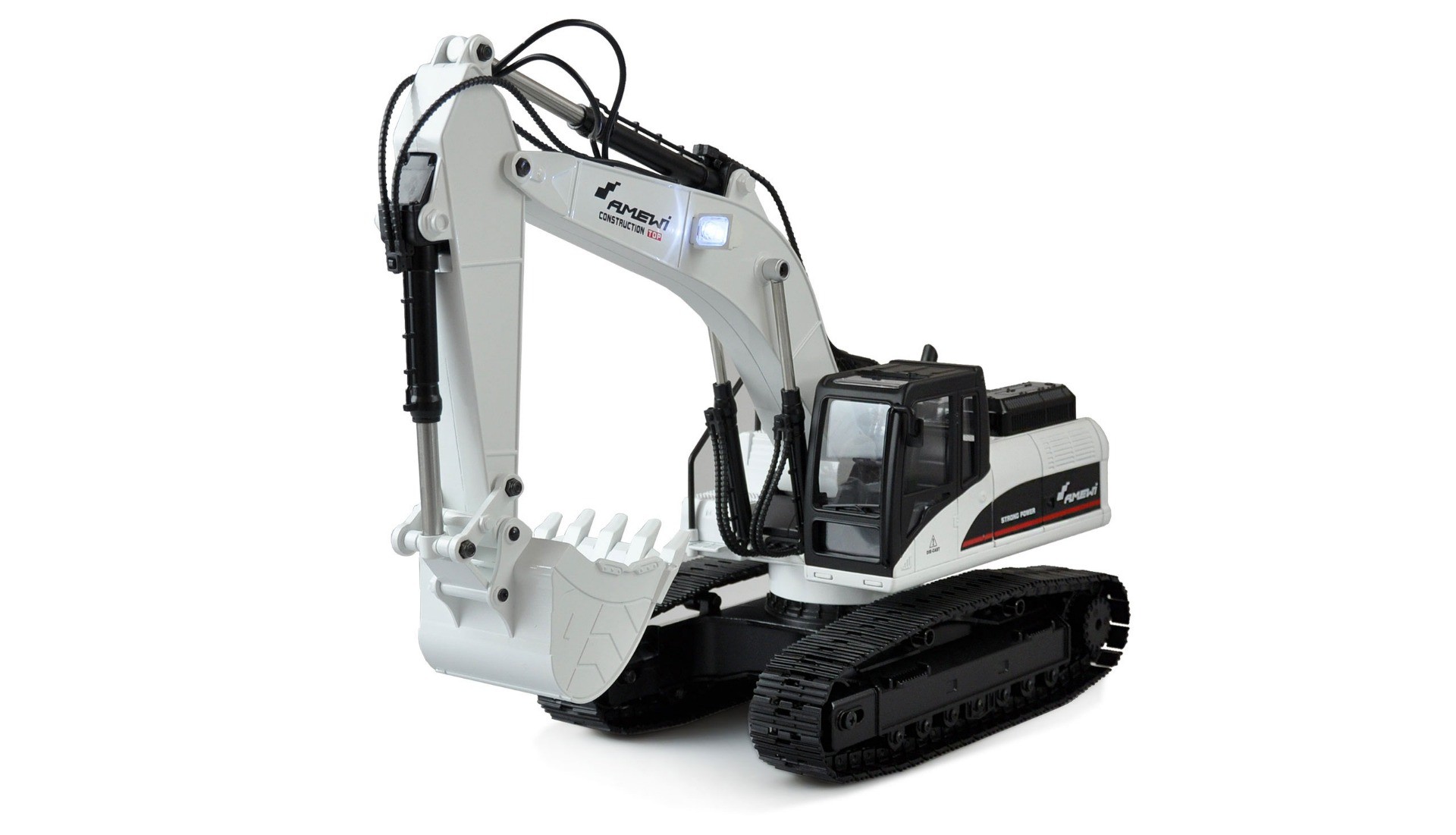 Amewi G704E Volledig metalen graafmachine 1:14 RTR - Wit afbeelding
