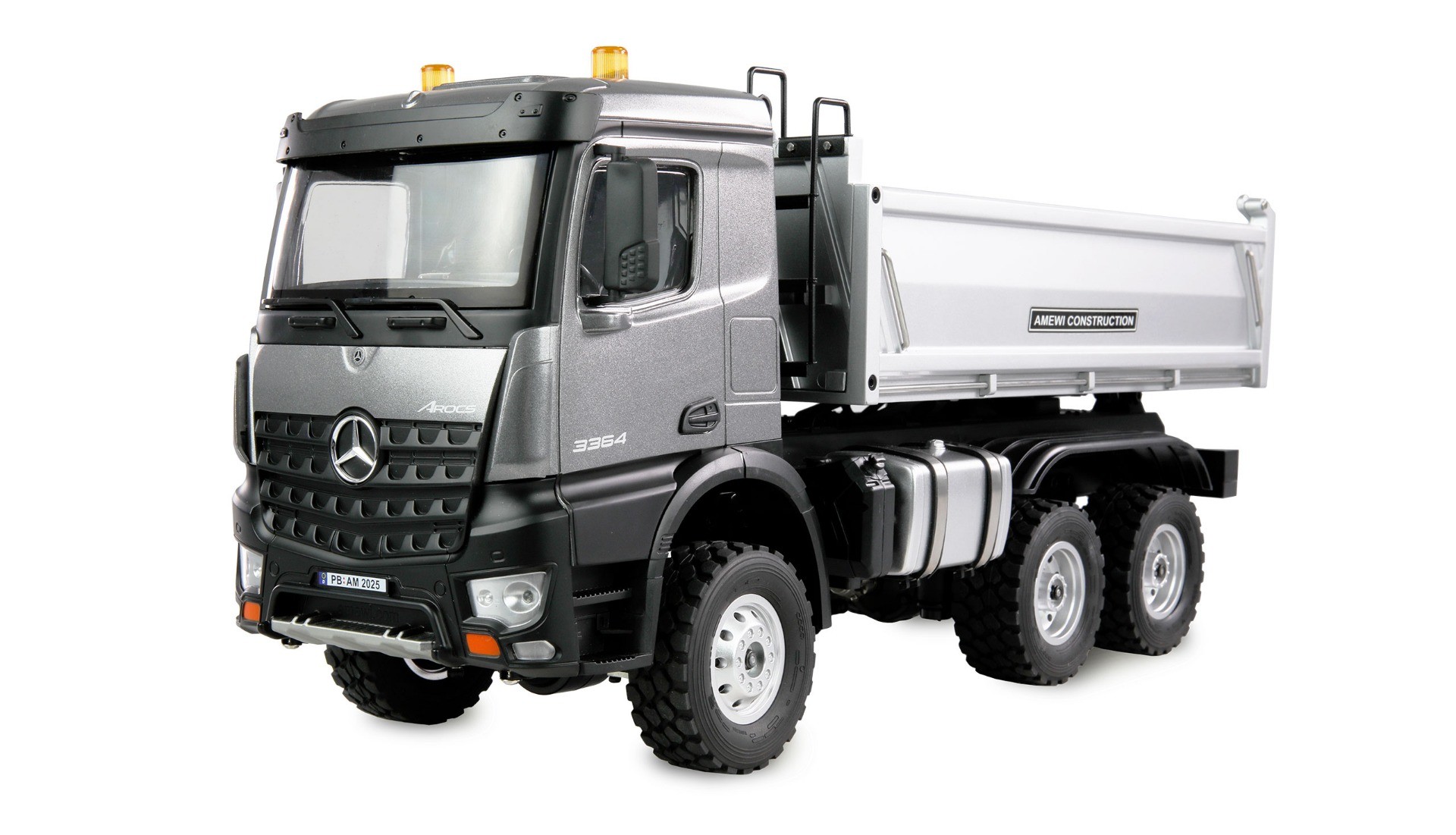 Amewi 1/14 Mercedes Arocs 6x6 RTR - Antraciet afbeelding