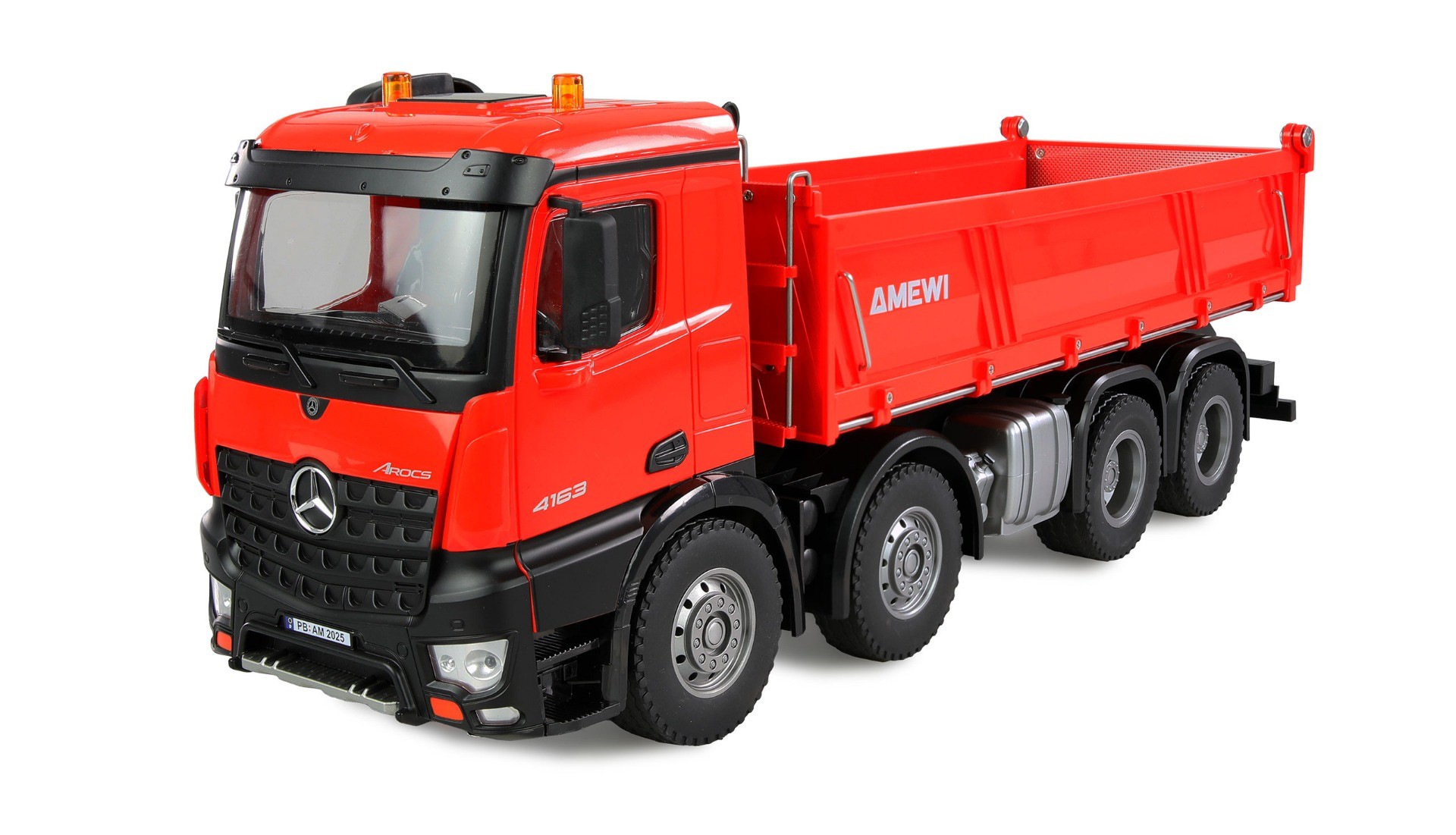 Amewi 1/18 Mercedes Arocs 8x4 RTR - Rood afbeelding