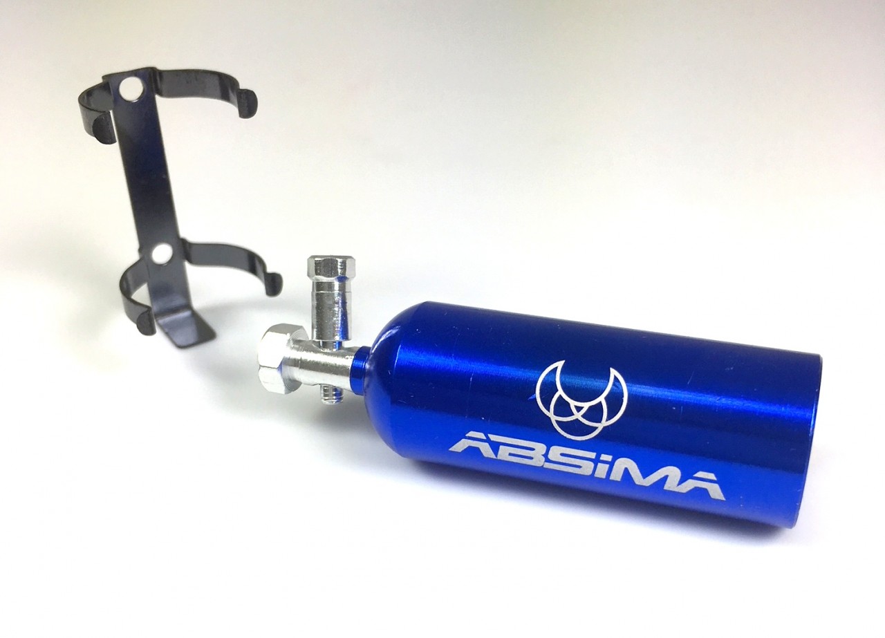 Aluminum Nitrous Oxide Pressure Bottle Dummy - Blauw