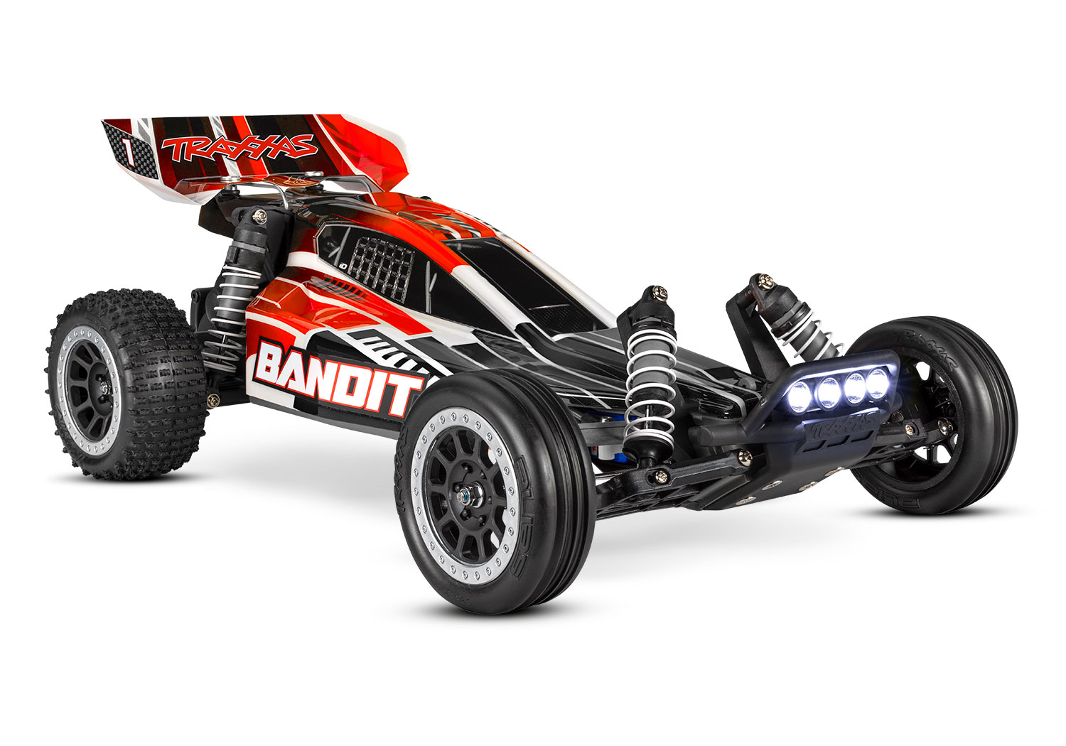 Traxxas Bandit XL-5 electro buggy RTR - Incl. Led verlichting - Rood