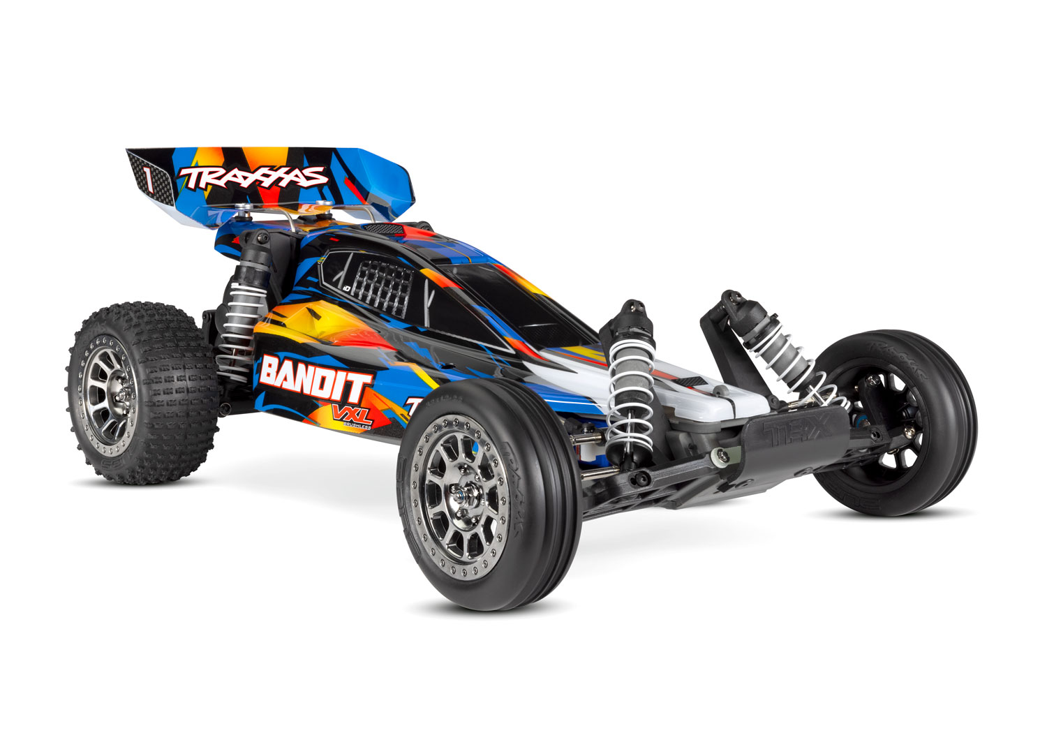 Traxxas Bandit VXL brushless buggy RTR - Magnum 272R Transmissie - Blauw