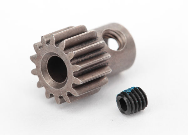 Traxxas - Gear, 14-T pinion (48-pitch) (fits 3mm shaft)/ set screw (TRX-2427)