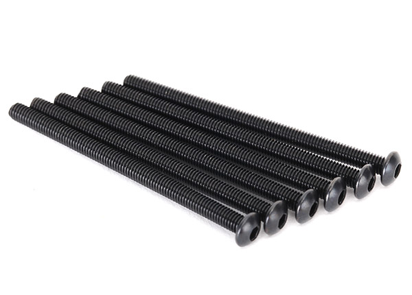 Screws, 3x45mm button-head machine (hex drive) (6) (TRX-2516)