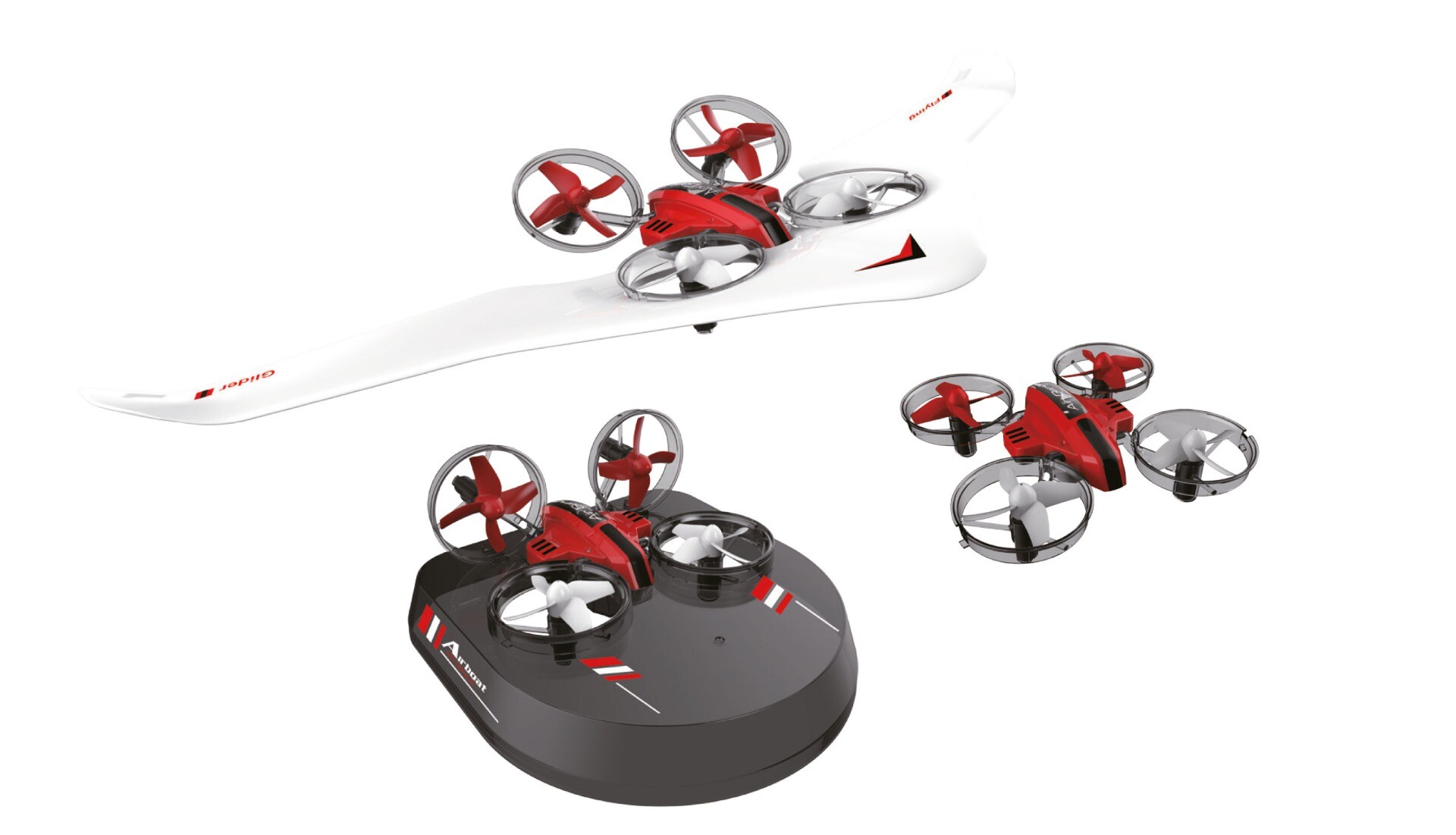 Amewi Air Genius 3-in-1 drone, hovercraft, vliegtuig