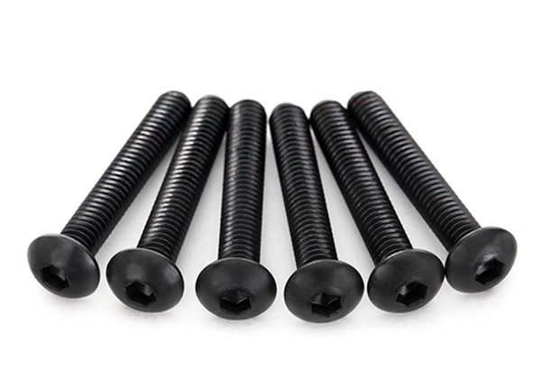 Screws, 4x22mm button-head machine (hex drive) (6)