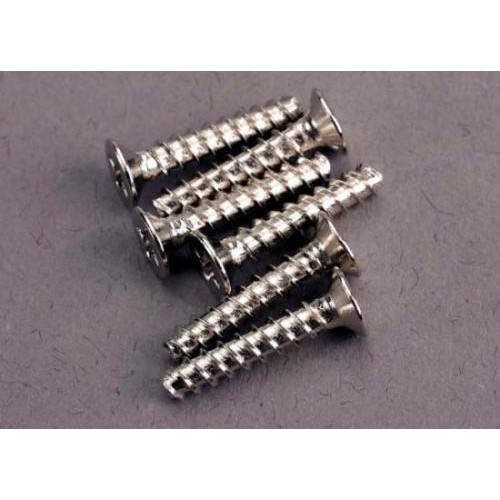 Screws, 3x15mm countersunk self-tapping (6)