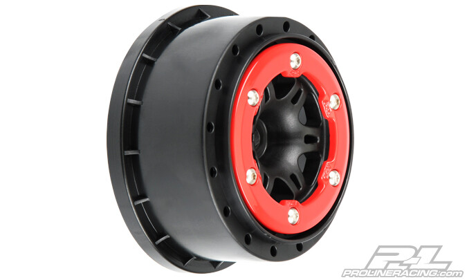 Proline - Split Six 2.2"/3.0" Bead-Loc set velgen (2 stuks) (Slash 2WD RR/Slash 4x4 Fr/RR) (PL2715-04)