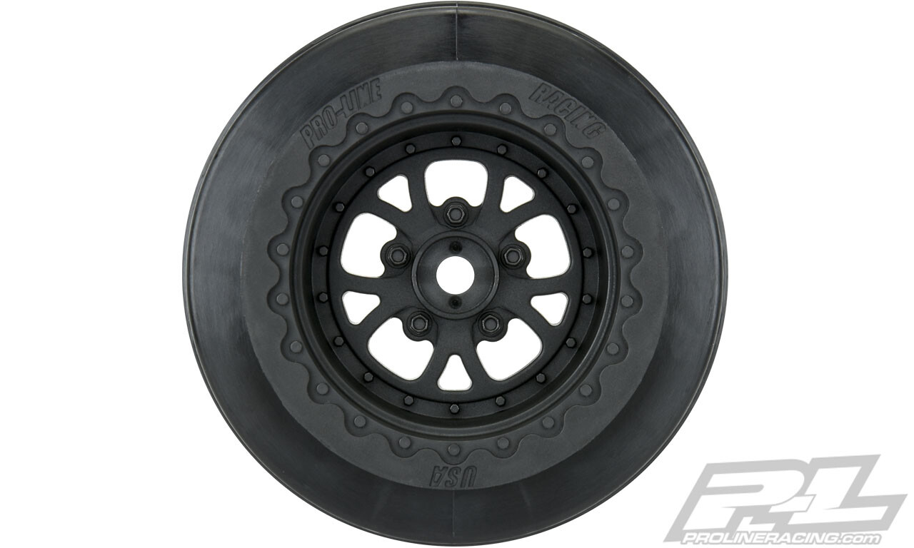 Proline Pomona Drag Spec 2.2"/3.0" Black Wheels - Slash 2wd RR/Slash 4x4 FR/RR (PL2776-03) afbeelding