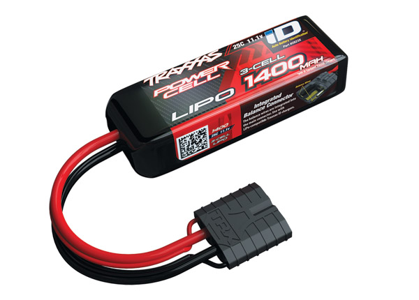 Traxxas Power Cell ID lipo 25c 11.1 volt 1400mah - 1/16 modellen afbeelding