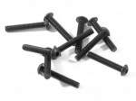 Button head screw m3x18mm (hex socket/10 pcs)