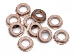 Flanged metal bushing 6x10x3mm (10 pcs)