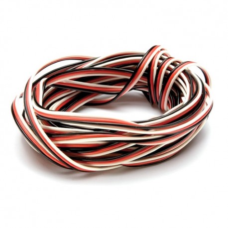 TRC 3-aderig servodraad "vlak", 22 AWG (1m) afbeelding
