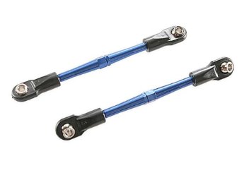 Turnbuckles, aluminum (blue-anodized), toe links, 59mm (2) (assembled w/ rod ends & hollow balls) afbeelding