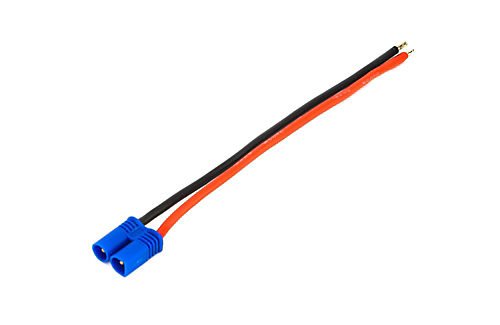 EC2 Man stekker met 16AWG silicone kabel (10cm) afbeelding
