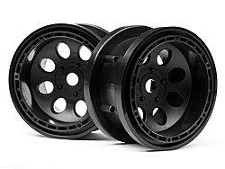 Rock 8 bead lock wheel black (55x36mm/2pcs)