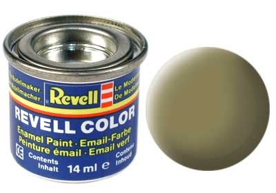 Revell Enamel NR.42 Geel-Olijf Groen Mat - 14ml afbeelding