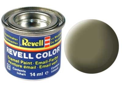 Revell Enamel NR.45 Licht-Olijf Groen Mat - 14ml afbeelding