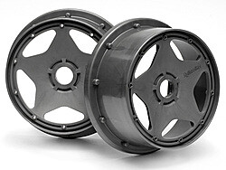 Super star wheel gunmetal (120x60mm/2pcs/) afbeelding