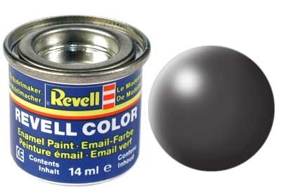 Revell Enamel NR.378 Donker-Grijs Zijdemat - 14ml afbeelding