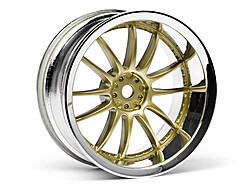 Work xsa 02c wheel 26mm chrome/gold (6mm offset afbeelding