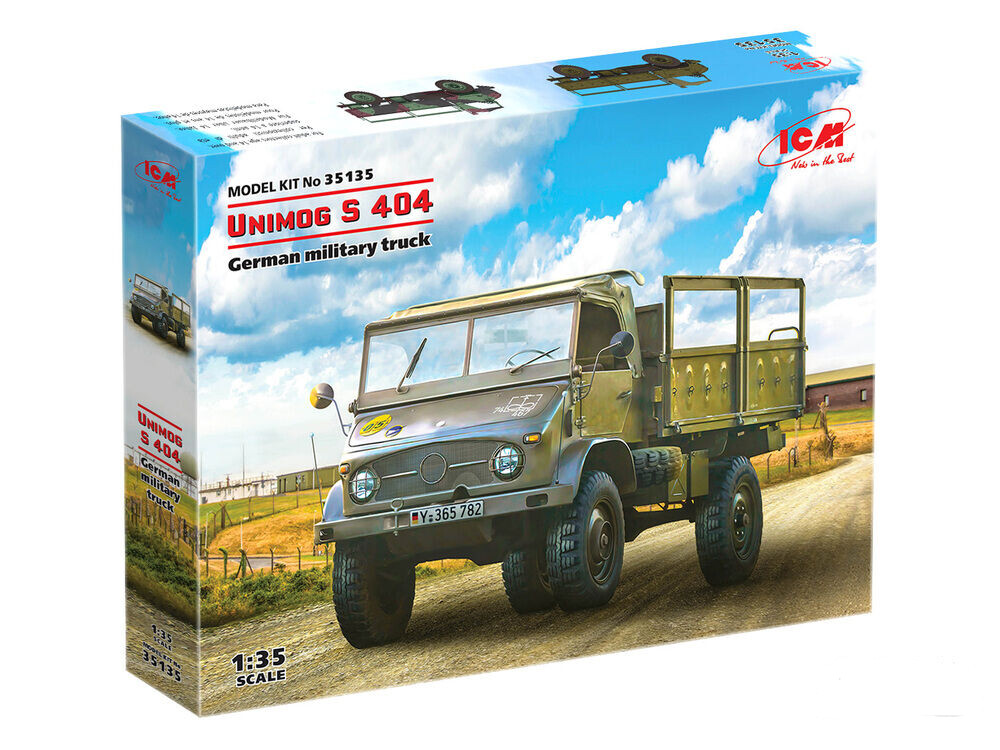 1:35 ICM 35135 Unimog S404 German Military Truck Plastic kit