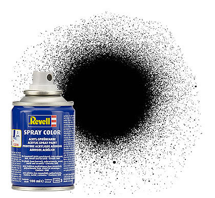 Revell Spray Color Zwart Zijdemat 100ml afbeelding