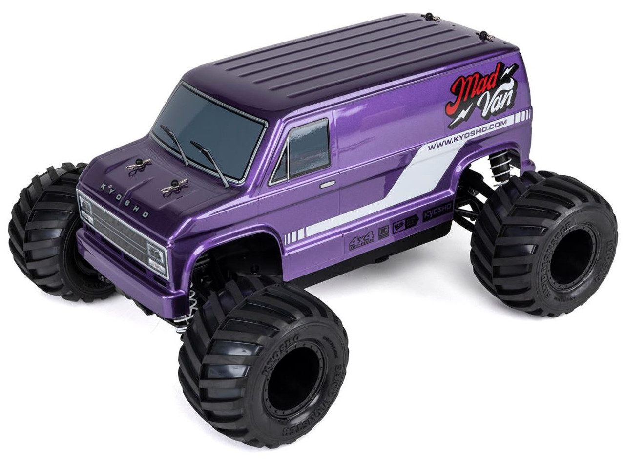 Kyosho 1/10 Mad Van Fazer MK2 electro truck RTR - Paars afbeelding