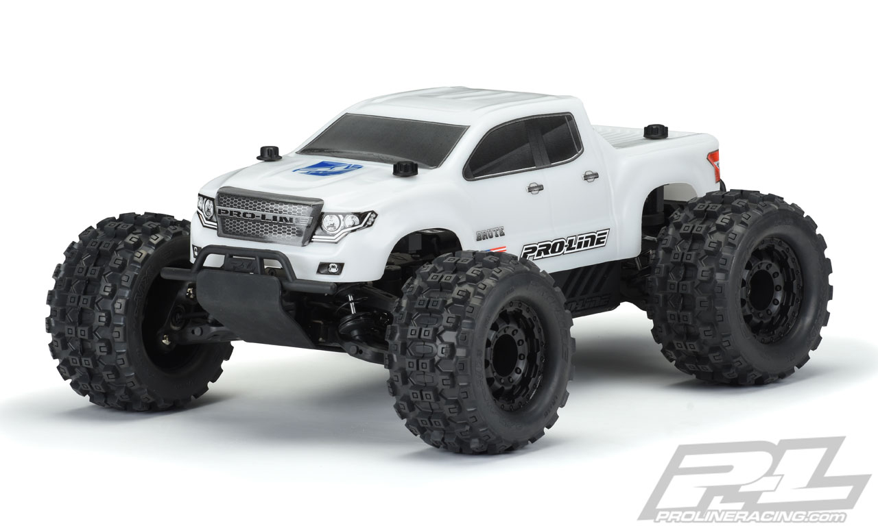 Pre-Cut Brute Bash Armor Body (White) voor oa. Traxxas Stampede