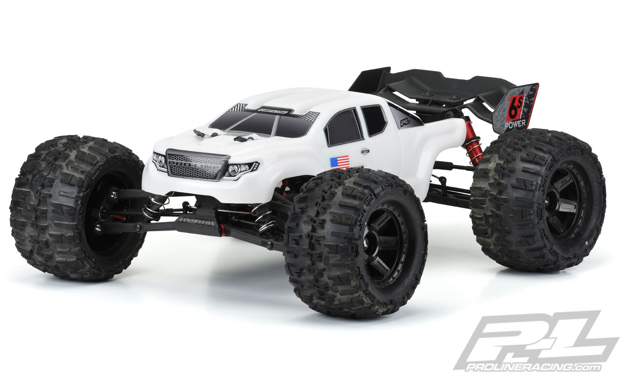 Proline Pre-Cut Brute Bash Armor Body (White) voor Arrma Kraton