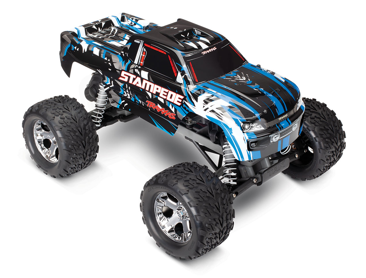 Traxxas Stampede XL-5 electro monster truck RTR - Blauw (Zonder Accu & Lader)